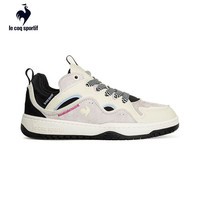 乐卡克（Le coq sportif）官方男鞋夏季新款透气休闲鞋板鞋百搭运动鞋 粉白 43