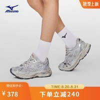 美津浓（MIZUNO）【RACER S】软底轻便运动跑步鞋子男 女缓震透气休闲慢跑鞋 18/脏脏银 40