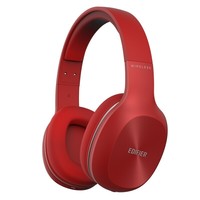 漫步者（EDIFIER） W800BT PLUS立体声蓝牙耳机 头戴式音乐有线无线双模式 烈焰红PLUS