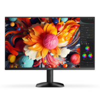 AOC 27英寸 4K IPS广色域 HDR 出厂校色 低蓝光不闪 节能认证 三边微边 超薄办公电脑显示器 U27B35