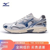 美津浓（MIZUNO）【SPEED 2K】运动鞋透气跑鞋厚底老爹鞋子男女缓震舒适跑步鞋 13/银/幻想灰/深蓝 38