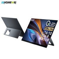 EHOMEWEI便携式显示器4K Qled屏幕笔记本电脑Macbook/switch手机Ps5外接办公游戏扩展副屏 15.6英寸4K 非触 可比例调节【R10Pro】