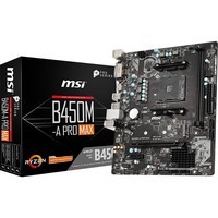 微星（MSI）B450M-A PRO MAX 主板 AM4接口 支持2600/3600/3700X