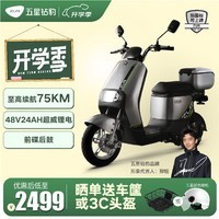 五星钻豹电动车60V20AH电动摩托车成人男女士电瓶车1200W大功率新款电摩G3 银川蓝