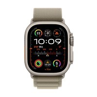 Apple Watch Ultra2 智能手表 49毫米钛金属表壳橄榄色高山回环式表带小号 eSIM手表【蜂窝款】MRFH3CH/A
