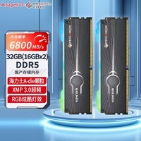 阿斯加特（Asgard）32GB(16Gx2)套装 DDR5 6800 台式机内存条 博德斯曼-双叉戟 RGB灯条 海力士A-die