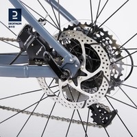 迪卡侬（DECATHLON）Gravel 520砾石公路自行车全地形瓜车超轻滚石竞速赛车OVB1 墨色 L-181cm~186cm