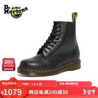 马丁（DR.MARTENS）1460 Smooth男款秋季经典百搭光面皮黑色马丁靴 黑色 42