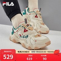 FILA 斐乐猫爪4代FLUID男鞋老爹鞋复古鞋春新款休闲鞋 云端-CC 40