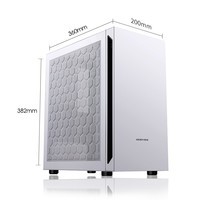 金河田（Golden field）荣耀 白色MINI电脑机箱 散热台式机主机箱（MATX/ITX）