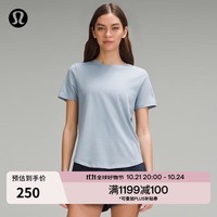 lululemon丨Love 女士圆领 T 恤 透气LW3EYDS 日常棉质舒适经典款 水泥蓝 2