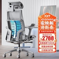 Ergonor保友Pofit 2 人体工学椅办公椅子电脑椅电竞椅 银白网+躺舒宝