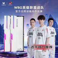 宏碁掠夺者（PREDATOR）32G(16G×2)套装 DDR5 6800频率 台式机内存条 Hermes冰刃系列 RGB灯条(C32) 珍珠白