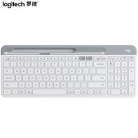 罗技（Logitech）时尚系列 K580 键盘 蓝牙键盘 办公键盘 无线键盘 便携超薄键盘 笔记本键盘 平板键盘 芍药白