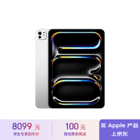 Apple/苹果【教育优惠】iPad Pro 11英寸 M4芯片 2024年新款平板电脑(256G WLAN版/MVV93CH/A)银色