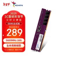 威刚（ADATA）16GB DDR5 5600 台式机内存条 万紫千红