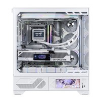 瓦尔基里（VALKYRIE）VK03 WHITE 白色 ATX 游戏电脑台式机箱 支持360水冷 6.2吋触摸屏 270°海景房