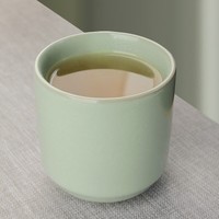 真迹大号茶杯汝窑品茗杯陶瓷开片主人杯单杯个人杯功夫茶具配件 汝窑高升杯-天青