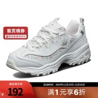 SKECHERS胜道运动Skechers斯凯奇女鞋D\'lites时尚熊猫鞋复古休闲鞋 13144/WMLT 35/220/5