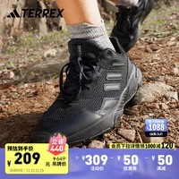 adidas TRACEFINDER舒适户外运动越野跑鞋男女阿迪达斯官方TERREX 黑色/灰色 41