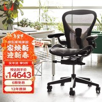赫曼米勒（HERMAN MILLER）Aeron人体工学椅 座椅 电脑椅 办公椅 石墨色 中号 送礼佳选