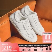 斯凯奇（Skechers）板鞋男轻质吸震舒适透气休闲鞋210742 白色745 42.00 