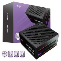 爱国者（aigo）星璨EV 850W白金牌 黑色 ATX3电脑电源 PPLP/80PLUS双认证/PCIE5.1/一键超频/智能ECO/压纹线