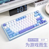 RK ROYAL KLUDGERK R75Proƻе2.4gģ羺Ϸ칫ȫȲgasketṹhifi齫QMK R75Pro-QMK(V2) RGB