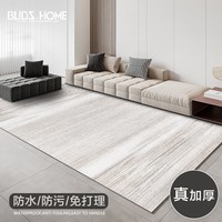 布迪思家用地毯客厅轻奢高级感法式奶油风沙发茶几地毯易打理圈绒地毯 砂砾02 80*160CM