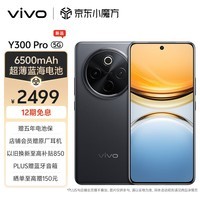 vivo Y300 Pro 12GB+512GB 墨玉黑 6500mAh超薄蓝海电池 全等深微四曲屏 SGS五星抗摔认证 拍照 手机