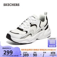 斯凯奇（SKECHERS）女鞋软底舒适老爹鞋厚底增高休闲运动鞋熊猫鞋117364