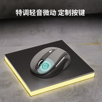 联想(Lenovo)异能者 无线鼠标 轻音鼠标无线 人体工学 家用商务办公 笔记本台式机 即插即用 N303 烟云灰