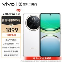 vivo Y300 Pro 8GB+256GB 羊脂白 6500mAh超薄蓝海电池 全等深微四曲屏 SGS五星抗摔认证 AI 拍照 手机