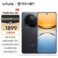 vivo Y300 Pro 8GB+256GB 墨玉黑 6500mAh超薄蓝海电池 全等深微四曲屏 SGS五星抗摔认证 AI 拍照 手机