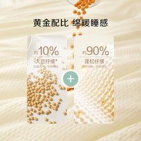 百丽丝豆泡泡大豆纤维被冬季保暖加厚被芯 6.44斤 220*240cm白色