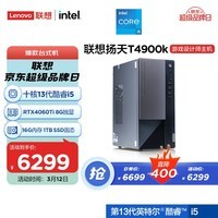 联想(Lenovo)T4900k 设计师游戏商用台式电脑主机(13代酷睿i5-13400F RTX4060Ti 8G 16G 1TB SSD)