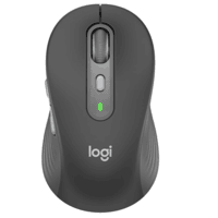 罗技（Logitech）M750M 通用版鼠标 无线蓝牙鼠标 静音鼠标 智能鼠标 对称鼠标 黑色 带Logi Bolt USB接收器