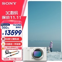 索尼（SONY）ZV-E1 全画幅Vlog旗舰 微单相机 单机身 白色 创意滤镜 AI智能芯片 可升级至4K 120p