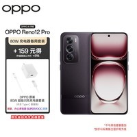 OPPO Reno12 Pro 16GB+512GB乌木黑 超美小直屏 天玑9200+星速版旗舰芯手机【80W原装充电器备用套装】