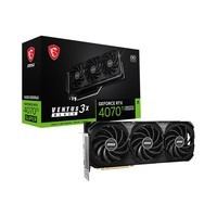 微星（MSI）万图师 GeForce RTX 4070 Ti SUPER 16G VENTUS 3X BLACK OC 电竞游戏设计智能学习电脑独立显卡	