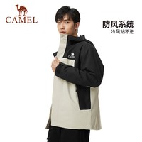 骆驼（CAMEL）单层冲锋衣男女防风防水保暖风衣户外冲锋衣女 733CAFaO013