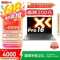 联想小新Pro16 2025轻薄笔记本电脑 锐龙7 H 255 24G 1T 2.8K OLED 120Hz  1100nits【国家补贴20%】