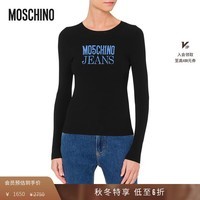 MOSCHINO M05CH1N0 JEANS女士徽标套衫【新品首降】 黑色 XS