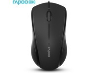雷柏（Rapoo） N1200 有线鼠标 办公鼠标 轻音鼠标 对称鼠标 笔记本鼠标 电脑鼠标 黑色