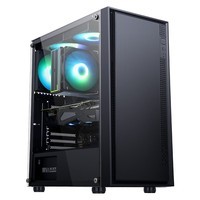 先马（SAMA）平头哥M2 Pro（黑）台式电脑主机箱 钢化玻璃侧透/支持ATX主板、360水冷/U3+双U2/易拆洗防尘网