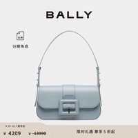 BALLY巴利女士浅蓝色皮革单肩包6302776 浅蓝 均码