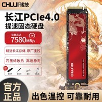 储技 长江存储ssd固态硬盘m.2 台式电脑/笔记本/ps5固态硬盘1t PCIe4.0 NVMe 国风系列-M2固态1T【7580MB/S石墨烯贴】