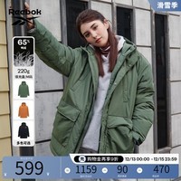 Reebok锐步官方男女经典复古宽松中长款派克服羽绒夹克 23FRC277UGL6 A/L