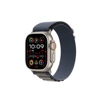 Apple Watch Ultra2 智能手表GPS + 蜂窝款49毫米钛金属表壳蓝色高山回环式表带小号eSIM健康手表MRFA3CH/A