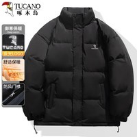 啄木鸟（TUCANO）棉服男秋冬商务休闲保暖通勤外套防风防寒舒适上衣男装黑色B L 